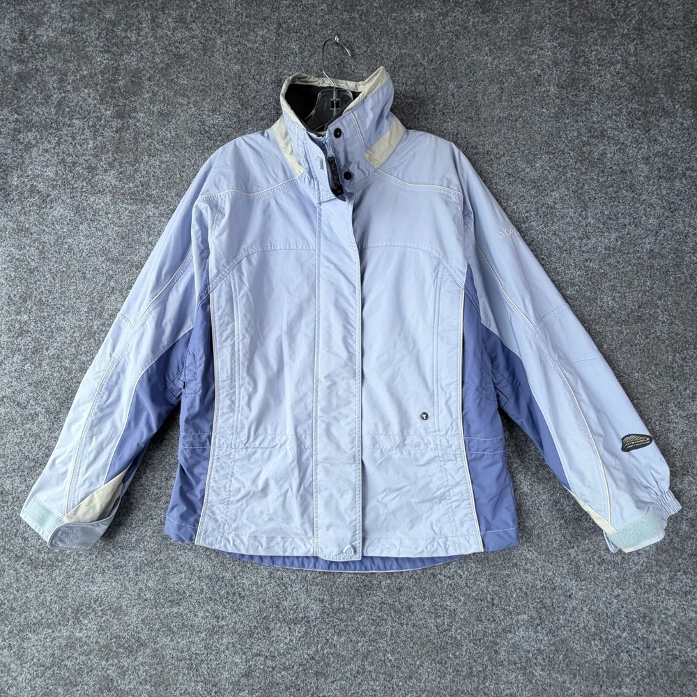 Columbia Sportswear Vertex Ski Jacket Womens Small Blue Omni Shield Full Zip